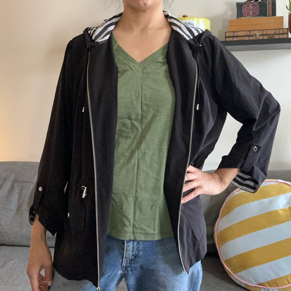 Black Women's Chico’s Anorak Jacket